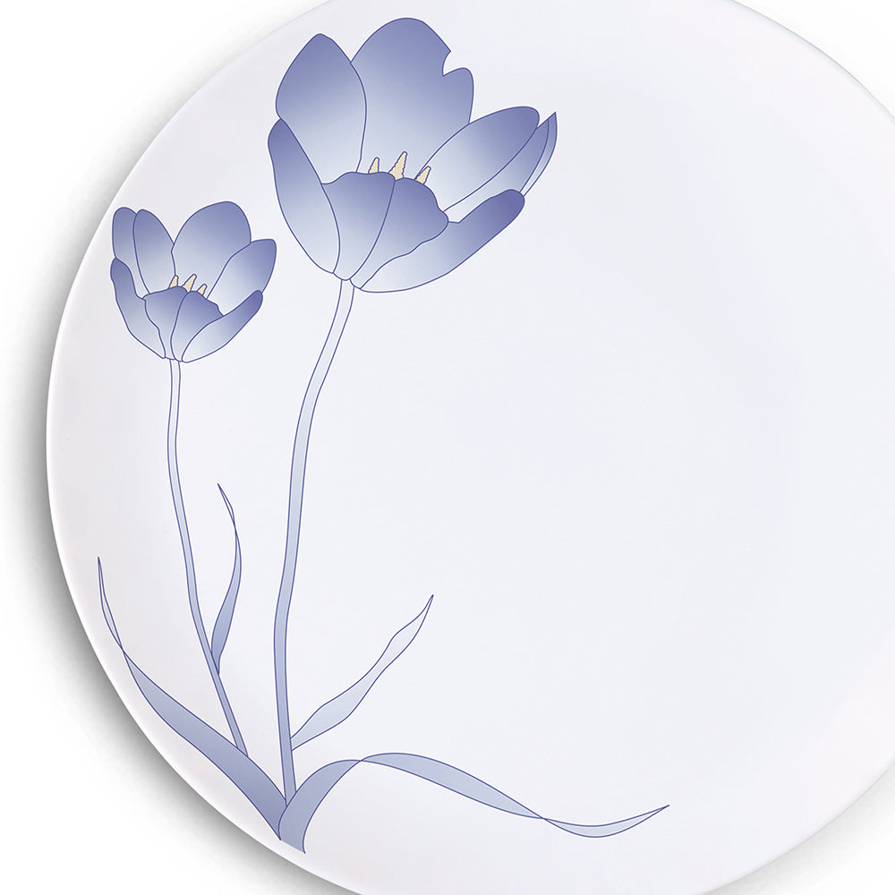 Larah by Borosil Tulip Dinner Set 27 pc Set: Serves 6