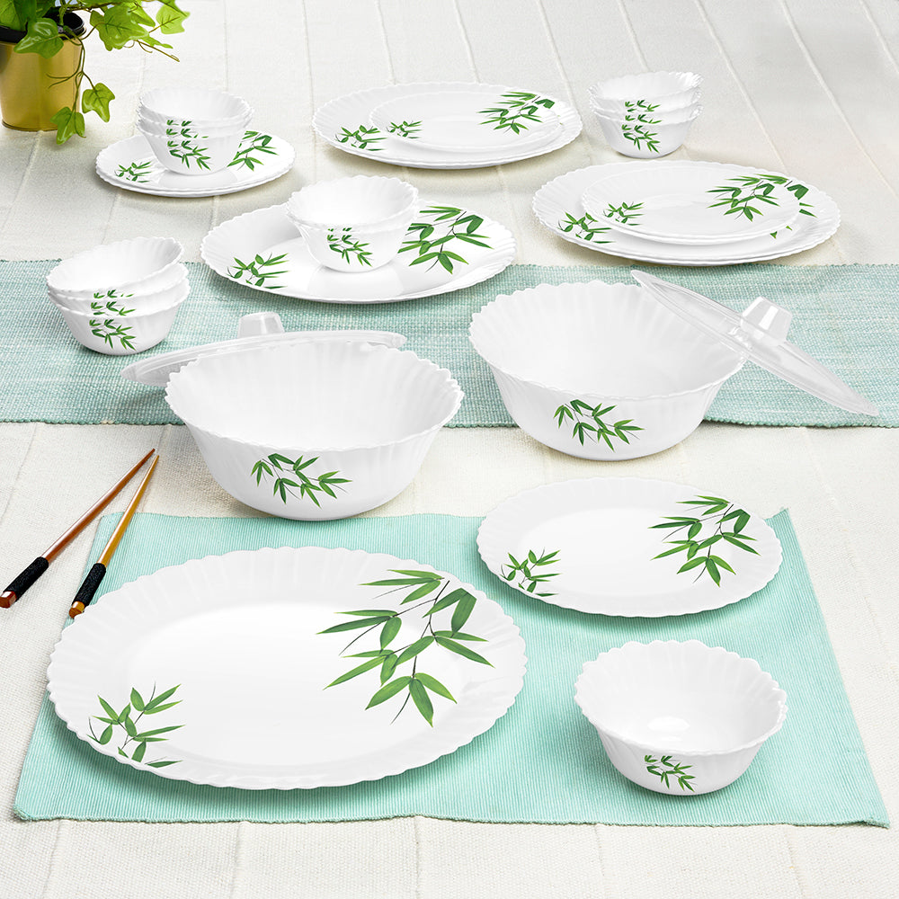 Larah Bamboo Leaves Dinner Set