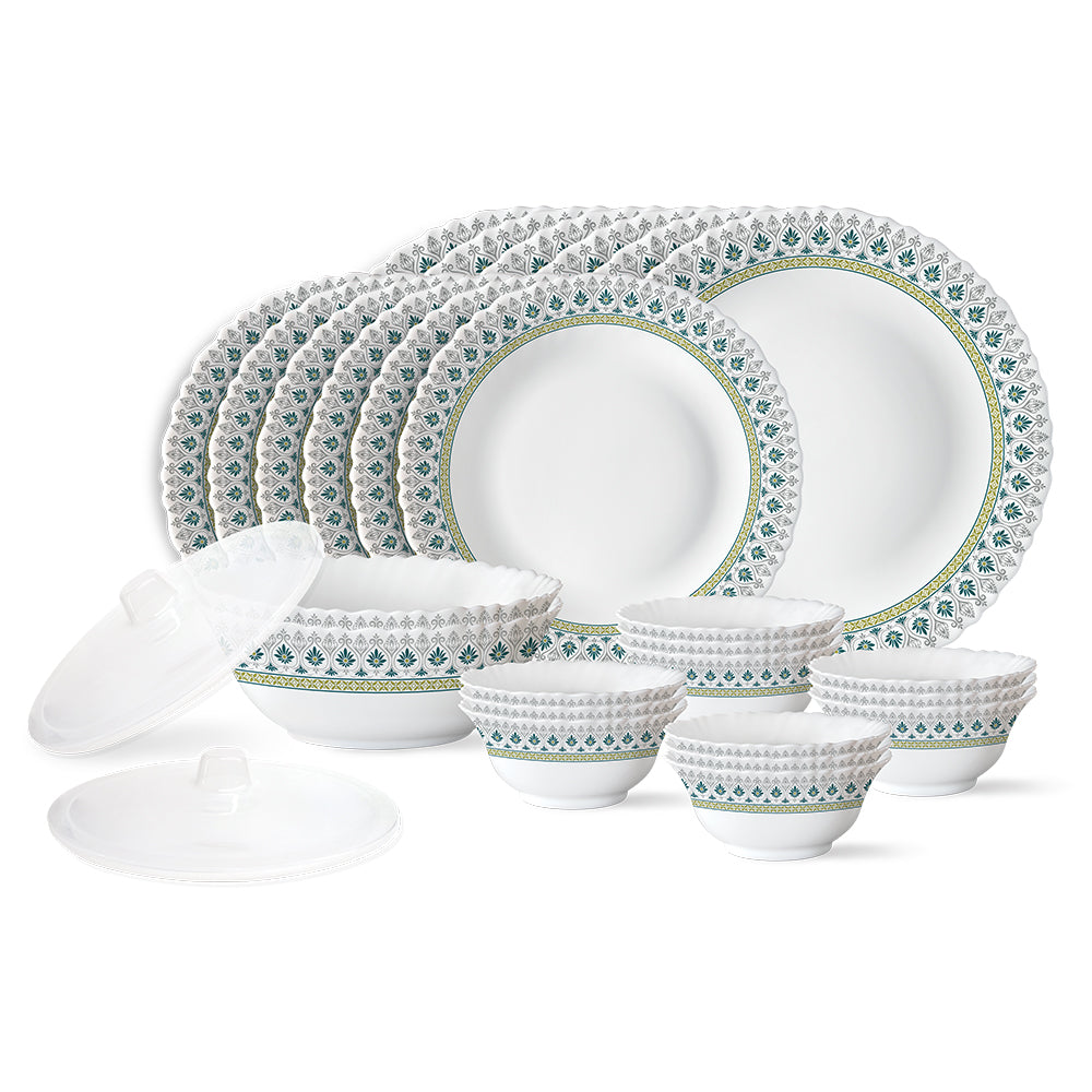 Larah by Borosil, Persia Dinner Set 28 pc Set: Serves 6