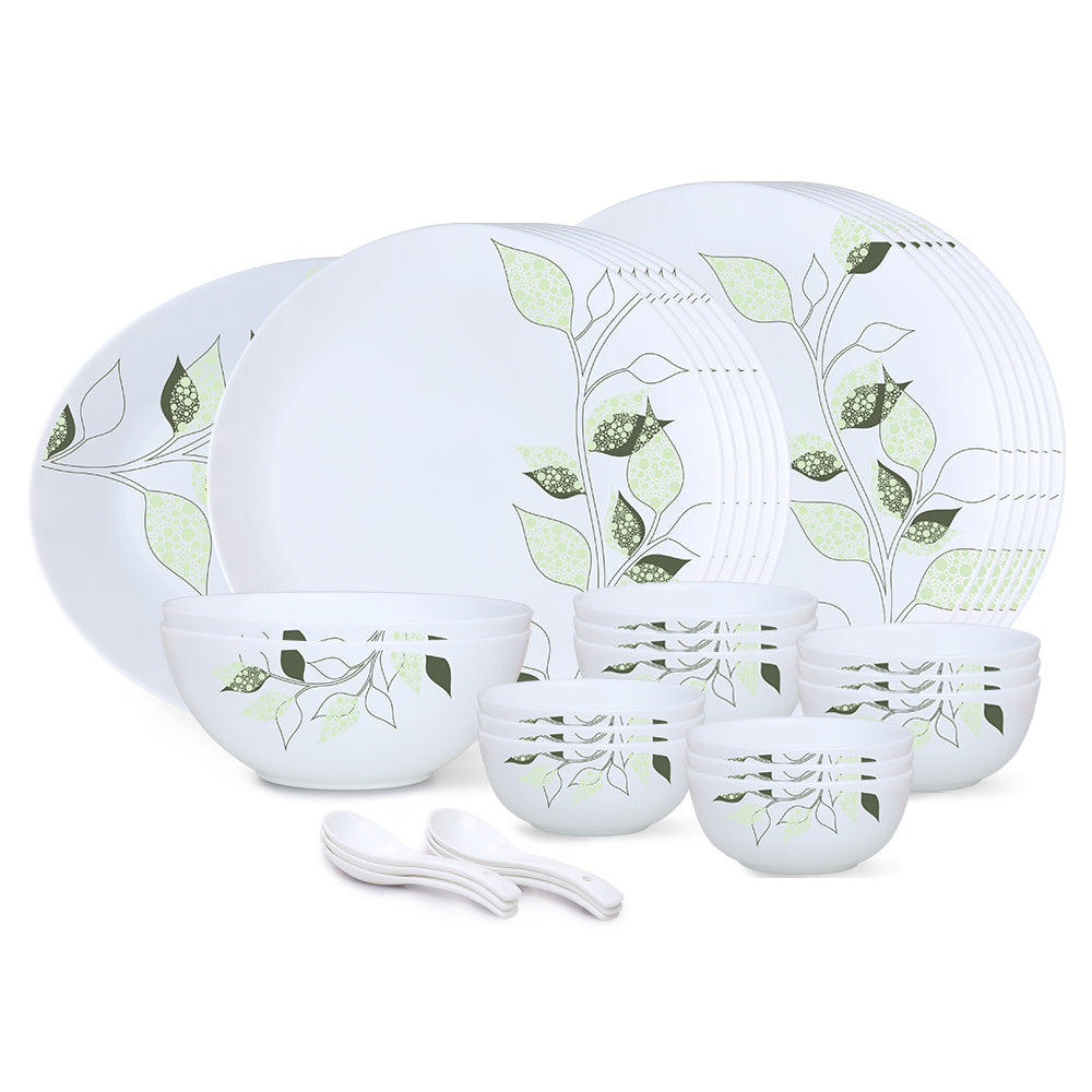 Larah by Borosil, Inca Dinner Set 33 pc Set: Serves 6