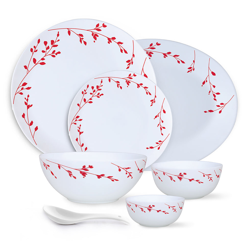 Larah by Borosil Vintage Dinner Set 33 pc Set: Serves 6