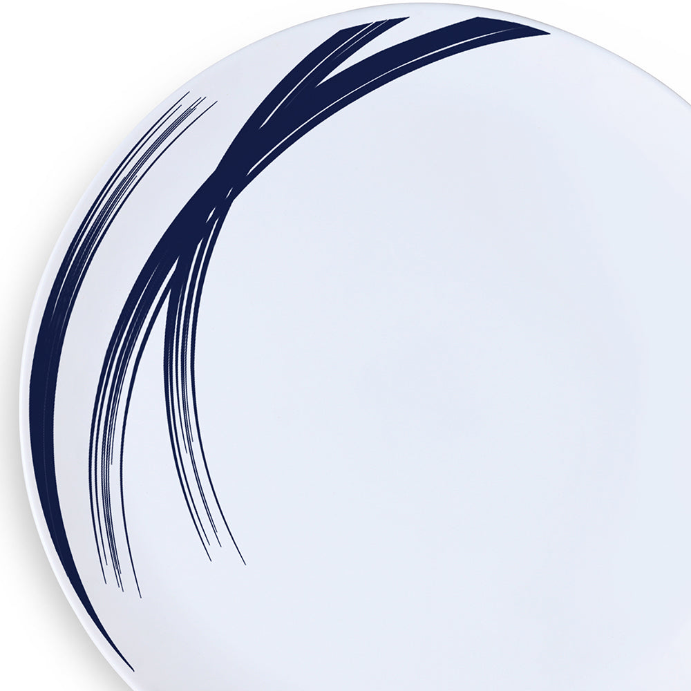 Larah by Borosil Indigo Stella Dinner Set 36 pc Set: Serves 8