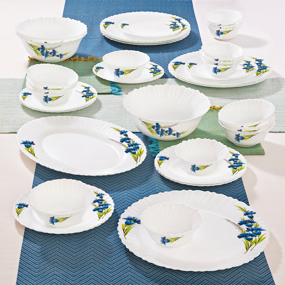 Larah by Borosil Nina Dinner Set 36 pc Set: Serves 8