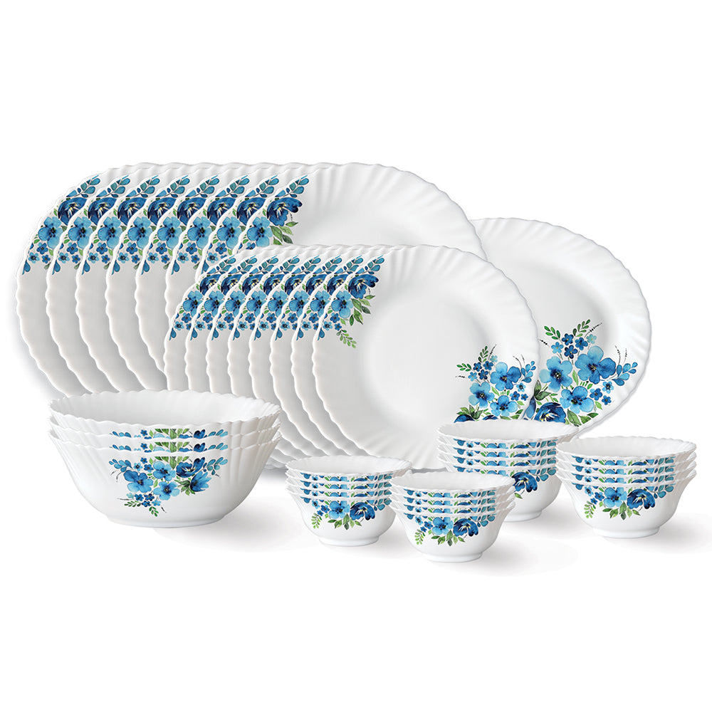 Larah by Borosil Pansy Dinner Set 36 pc Set: Serves 8