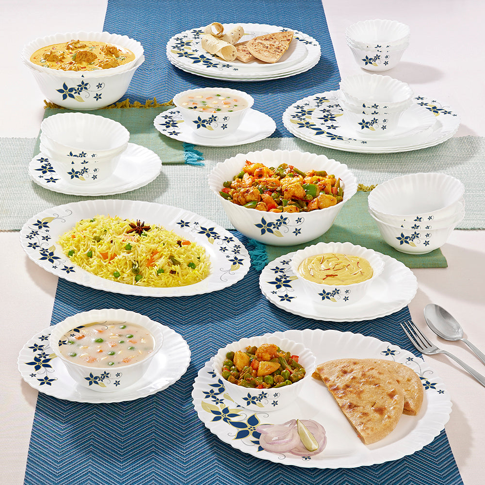 Larah by Borosil Viva Dinner Set 36 pc Set: Serves 8