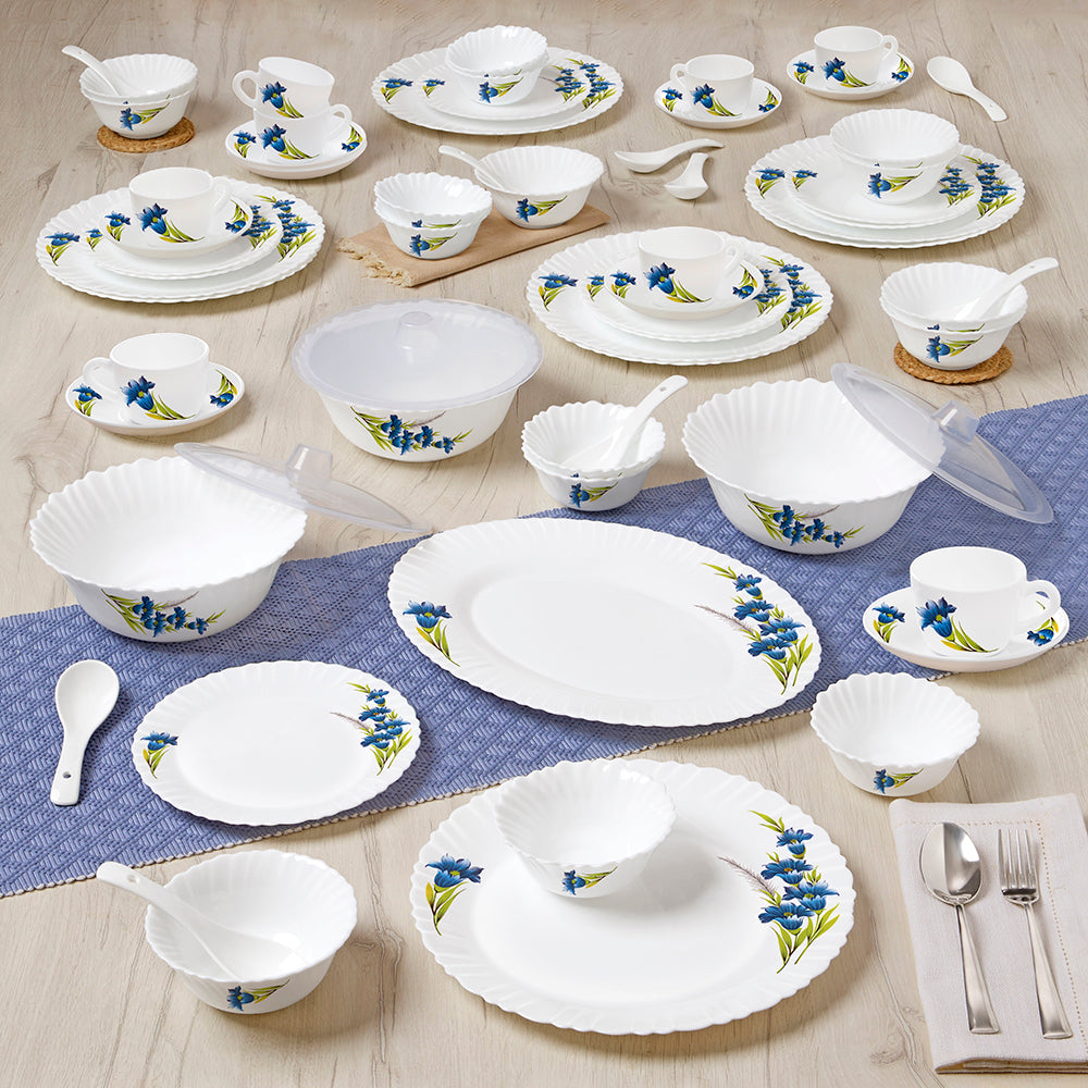 Larah by Borosil Nina Dinner Set 63 pc Set: Serves 8