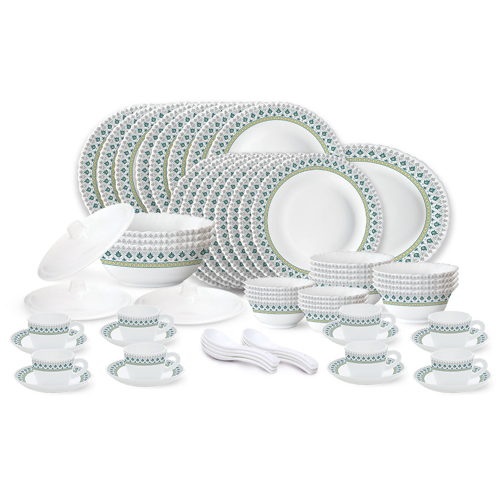Larah by Borosil, Persia Dinner Set 63 pc Set: Serves 8