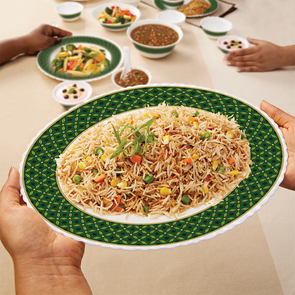 Larah by Borosil Yuri Dinner Set 63 pc Set: Serves 8