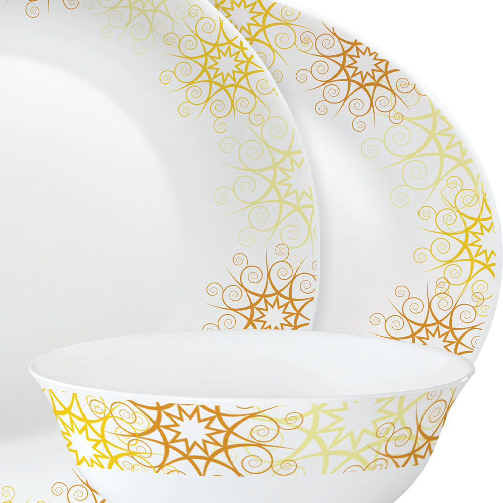 Larah by Borosil, Zoya Dinner Set 63 pc Set: Serves 8