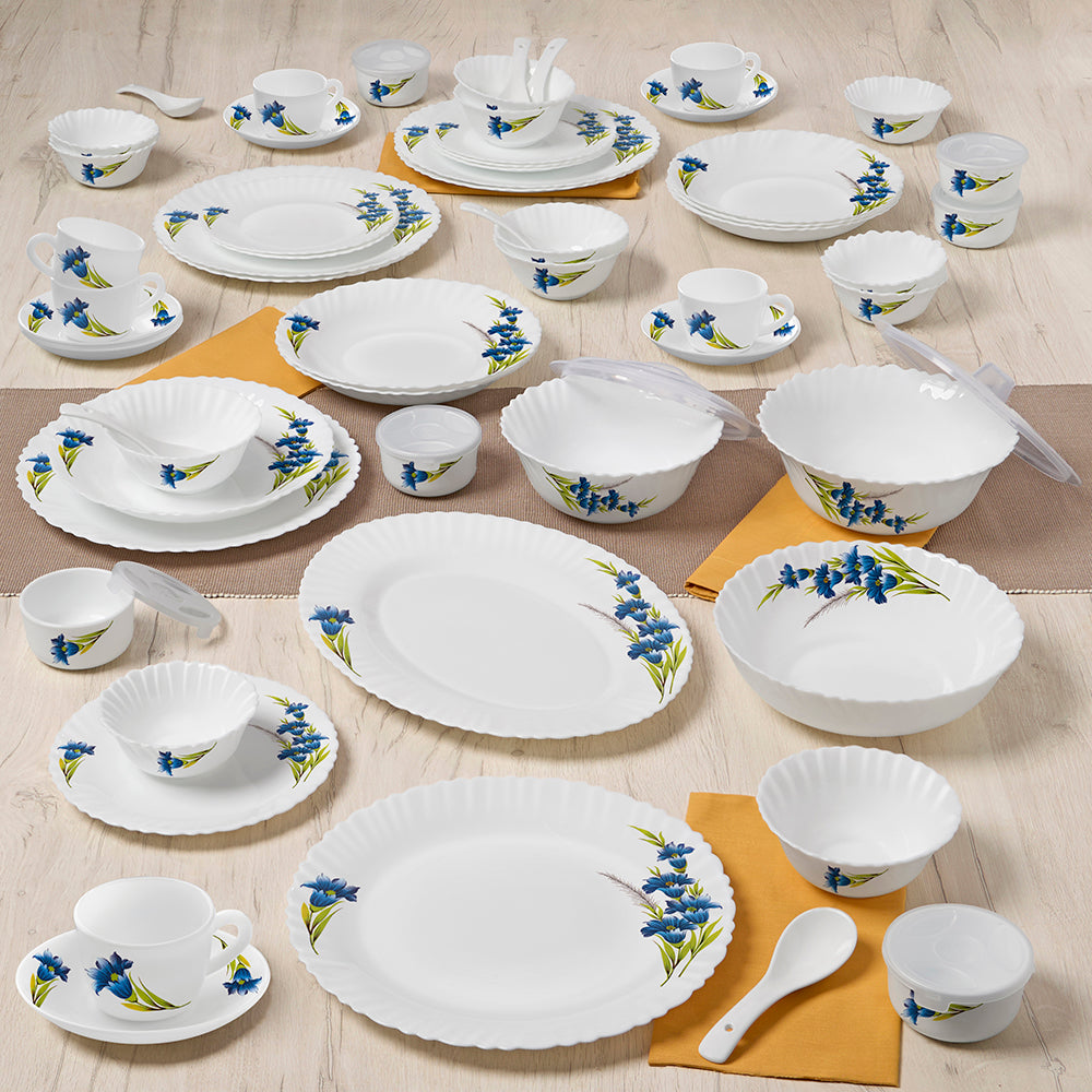 Larah by Borosil Nina Dinner Set 66 pc Set: Serves 6
