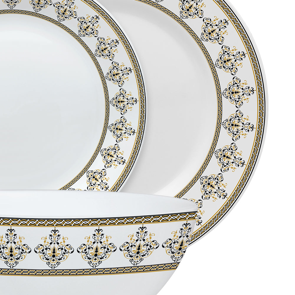 Larah by Borosil Syrah Dinner Set 67 pc Set: Serves 6