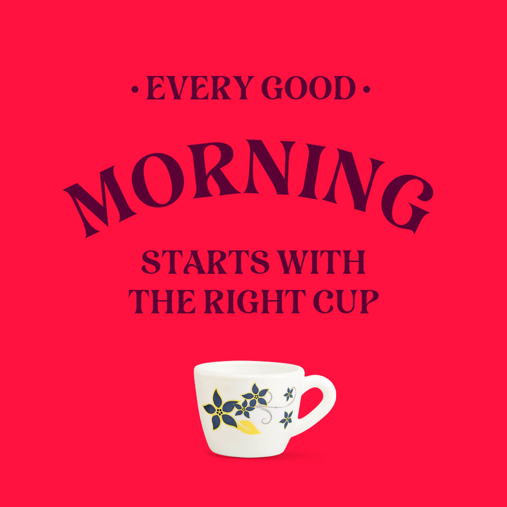 Larah by Borosil, Opalware, Microwave Safe, Viva Cup Set of 6 90 ml x 6