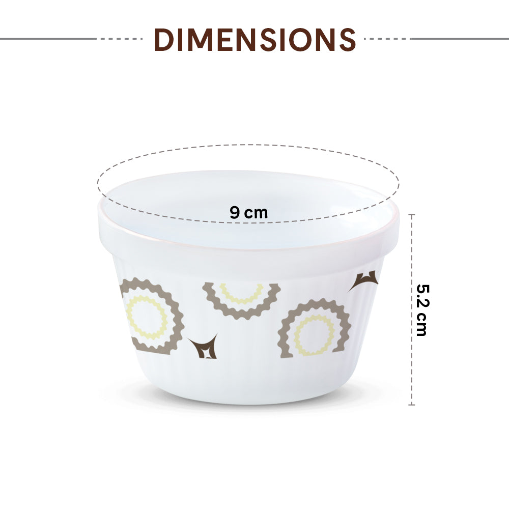 Larah by Borosil Cassata Ice Cream Bowl Set 6 pc Set