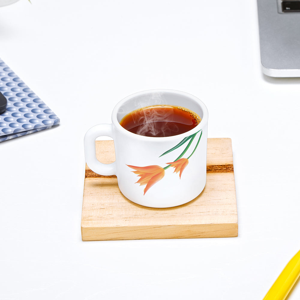 Larah by Borosil Firefly Mug Set 100 ml x 6