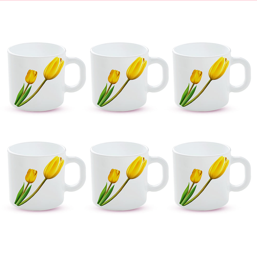 Larah by Borosil Lyana Mug Set 100 ml x 6