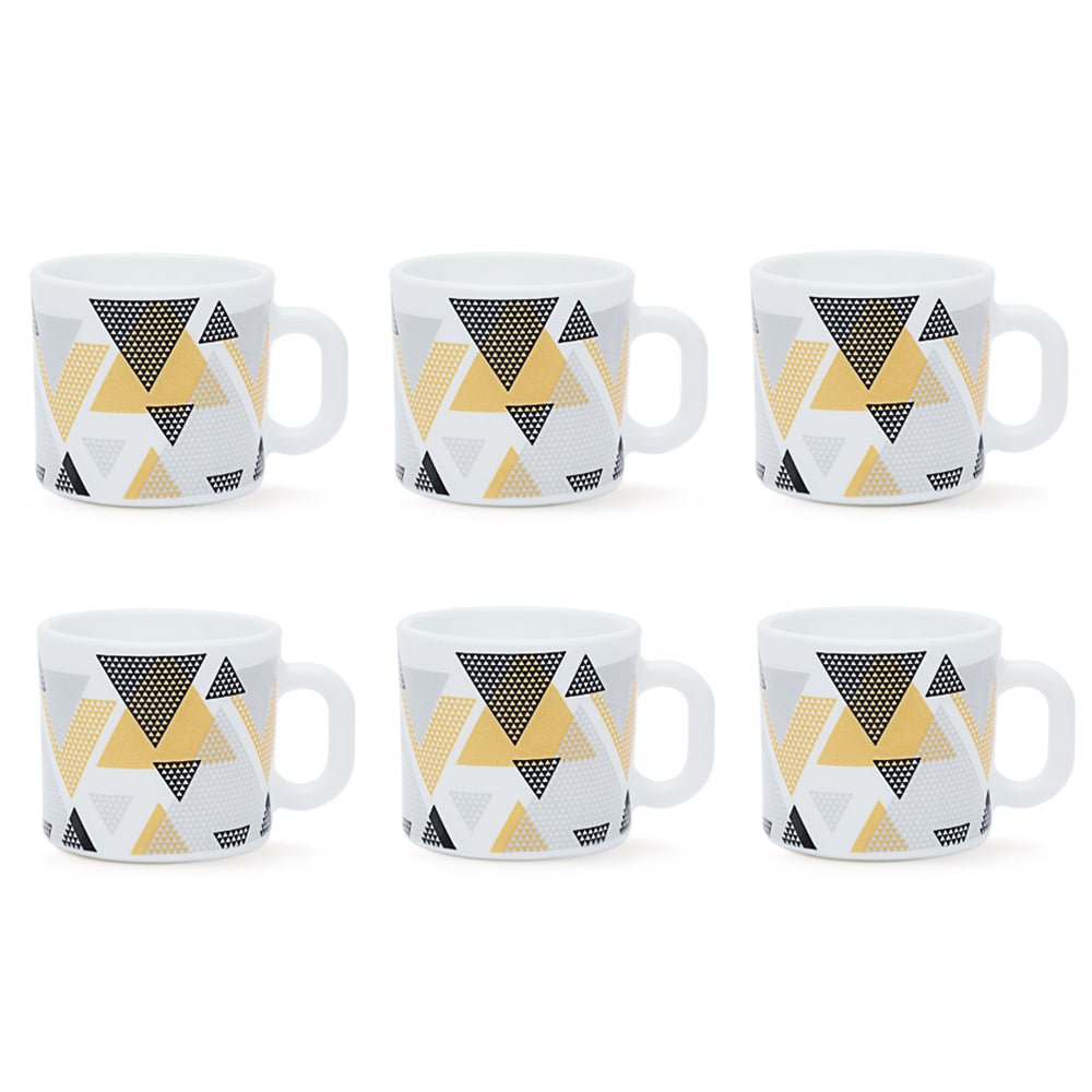 Larah by Borosil Nivaah Mug Set 100 ml x 6