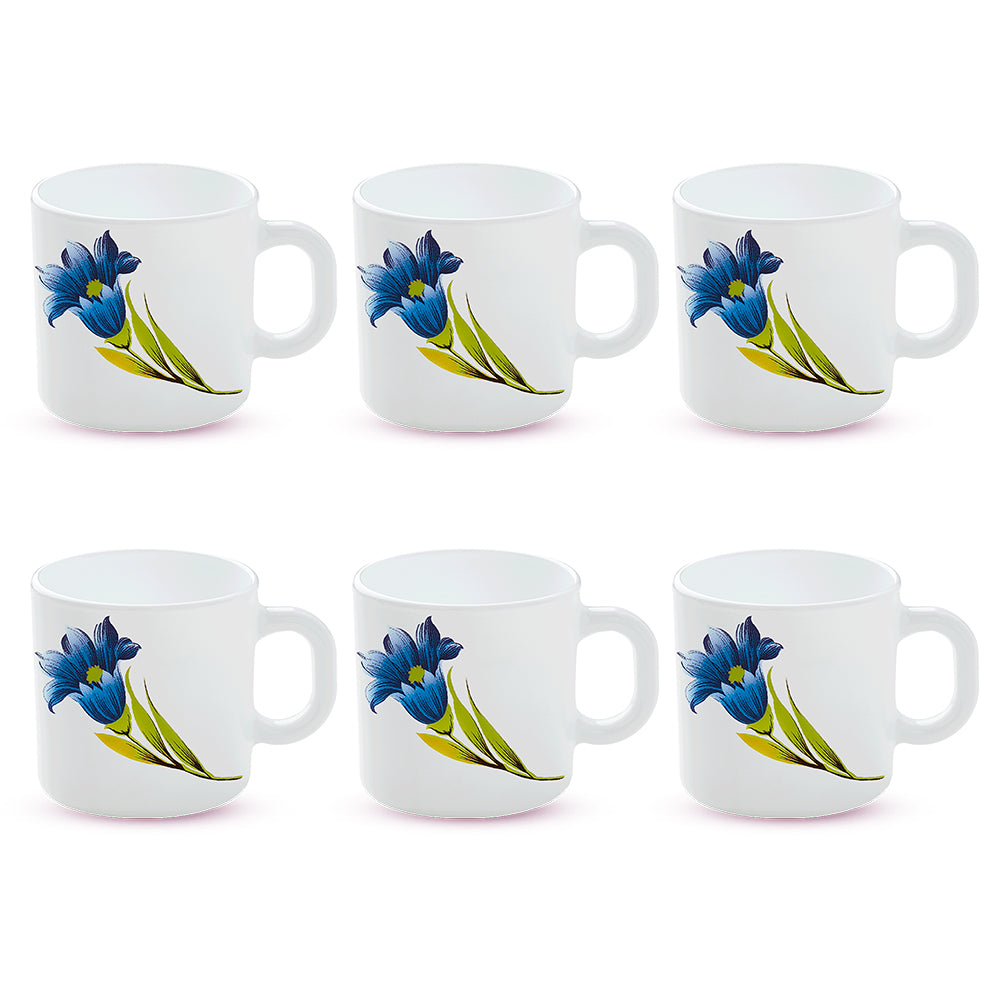 Larah by Borosil Nina Mug Set 100 ml x 6
