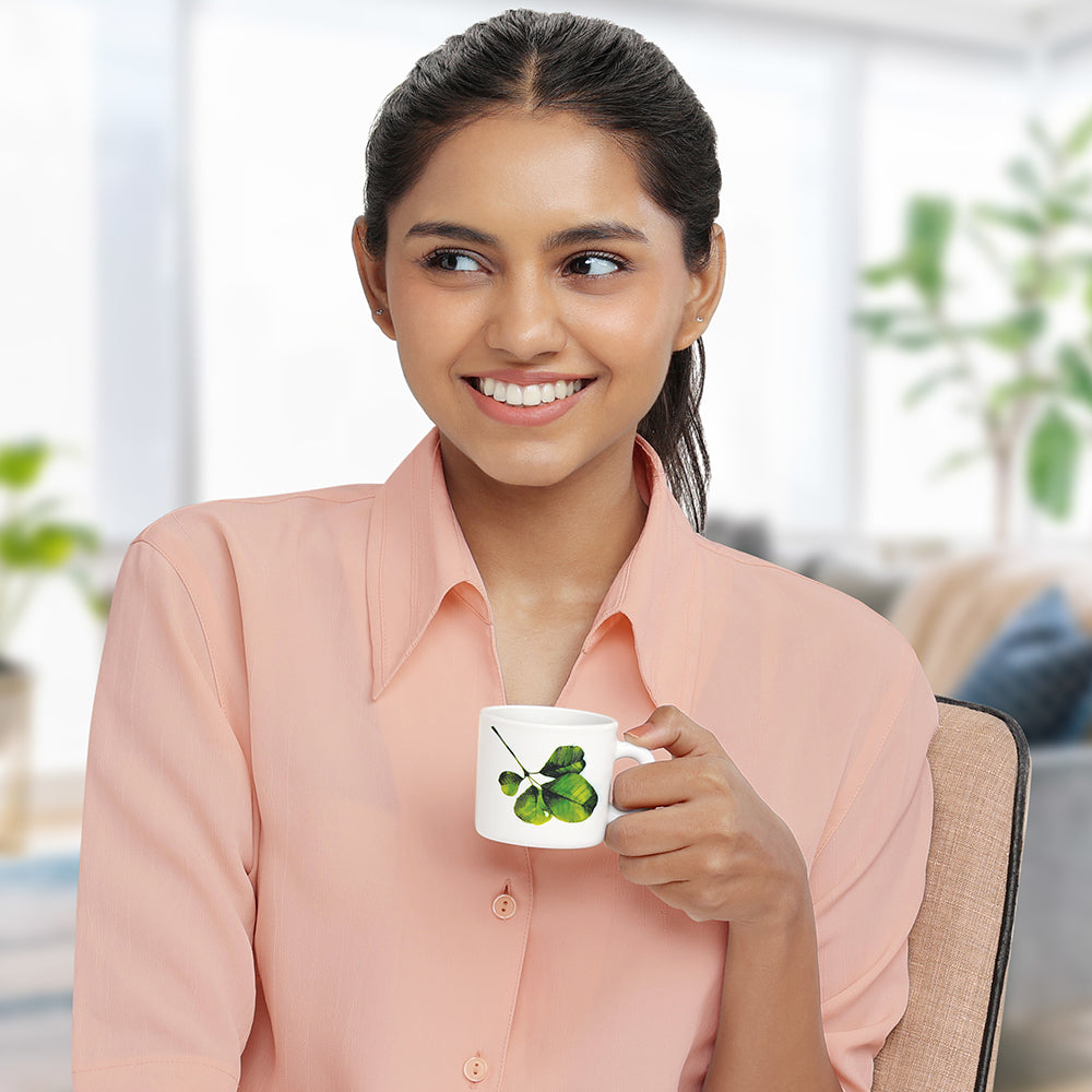 Larah by Borosil Oval Mug Set 100 ml x 6