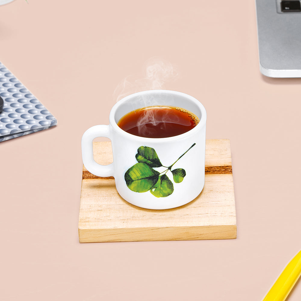 Larah by Borosil Oval Mug Set 100 ml x 6