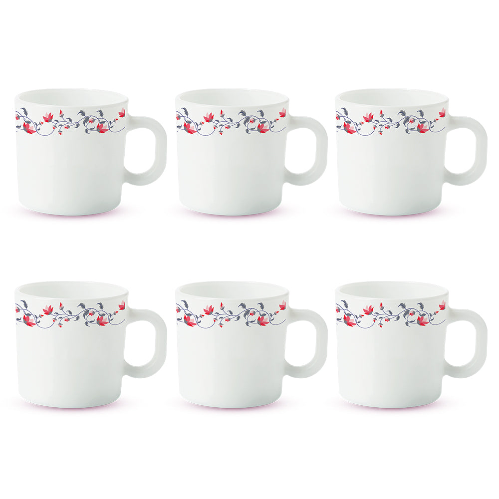 Larah by Borosil Pentas Mug Set 100 ml x 6
