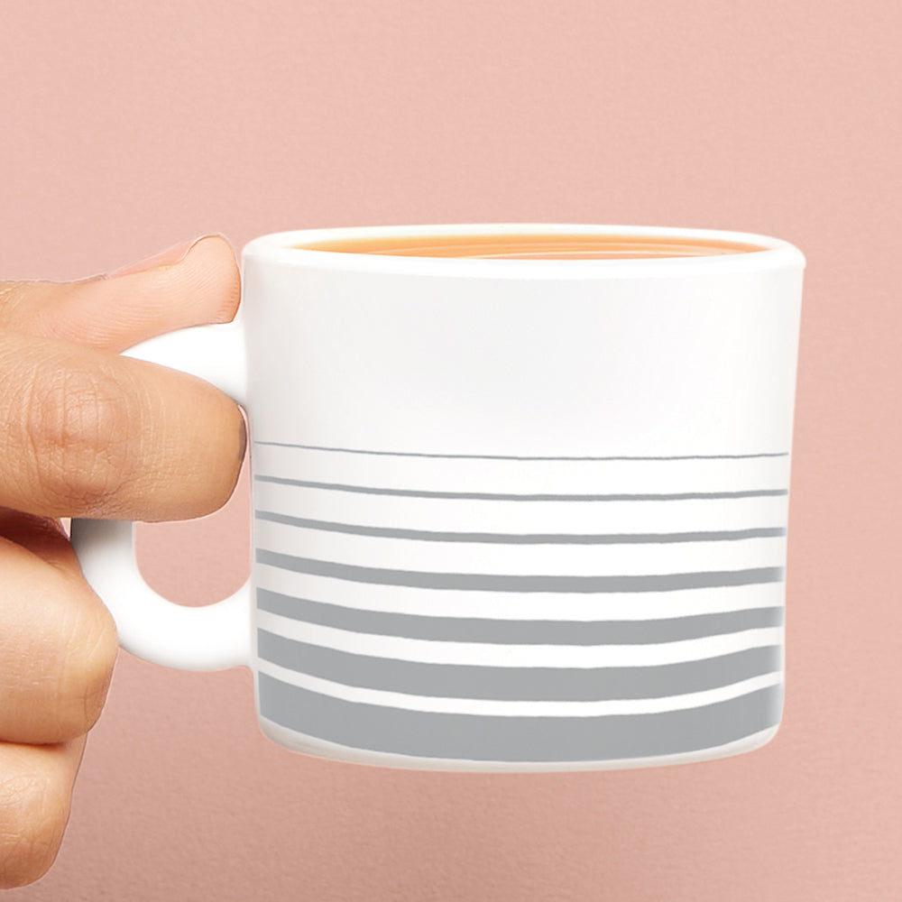 Larah by Borosil Urban Assorted Mug Set 100 ml x 6