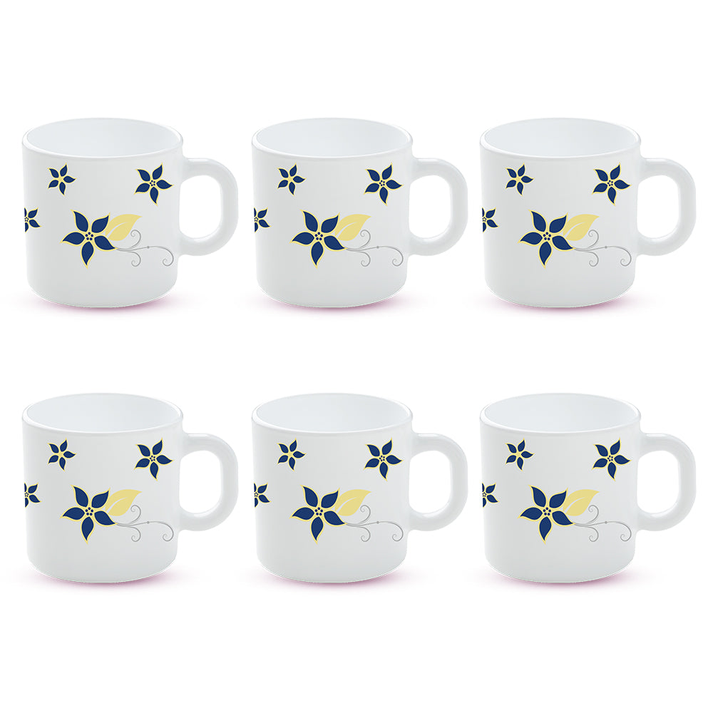 Larah by Borosil Viva Mug Set 100 ml x 6