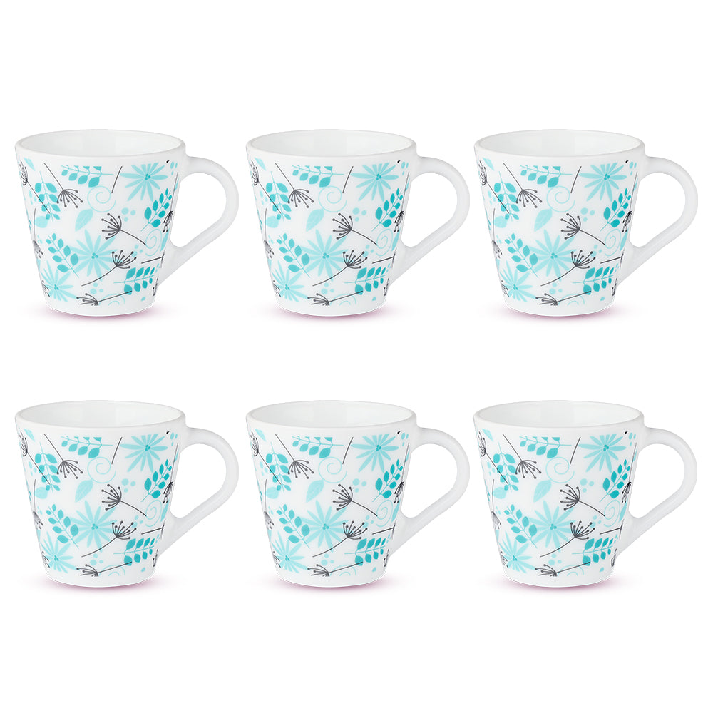 Larah by Borosil Novelty Stardust Mug Set 110 ml x 6