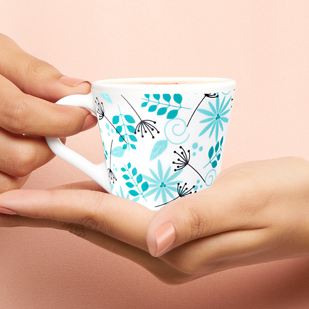 Larah by Borosil Novelty Stardust Mug Set 110 ml x 6