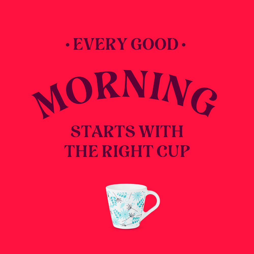 Larah by Borosil Novelty Stardust Mug Set 110 ml x 6