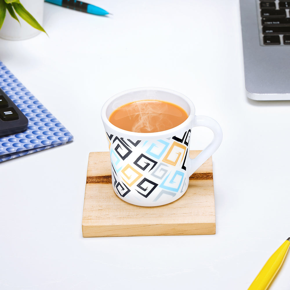 Larah by Borosil Crysta Ember Mug Set 160 ml x 6