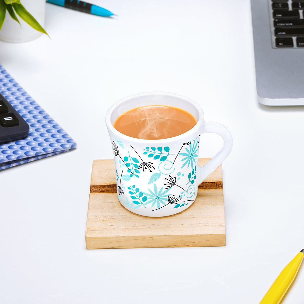 Larah by Borosil Crysta Stardust Mug Set 160 ml x 6