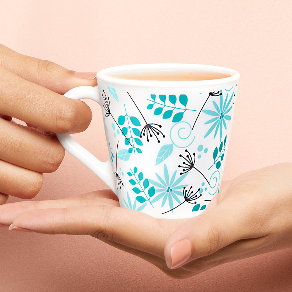 Larah by Borosil Novelty Stardust Mug Set 160 ml x 6