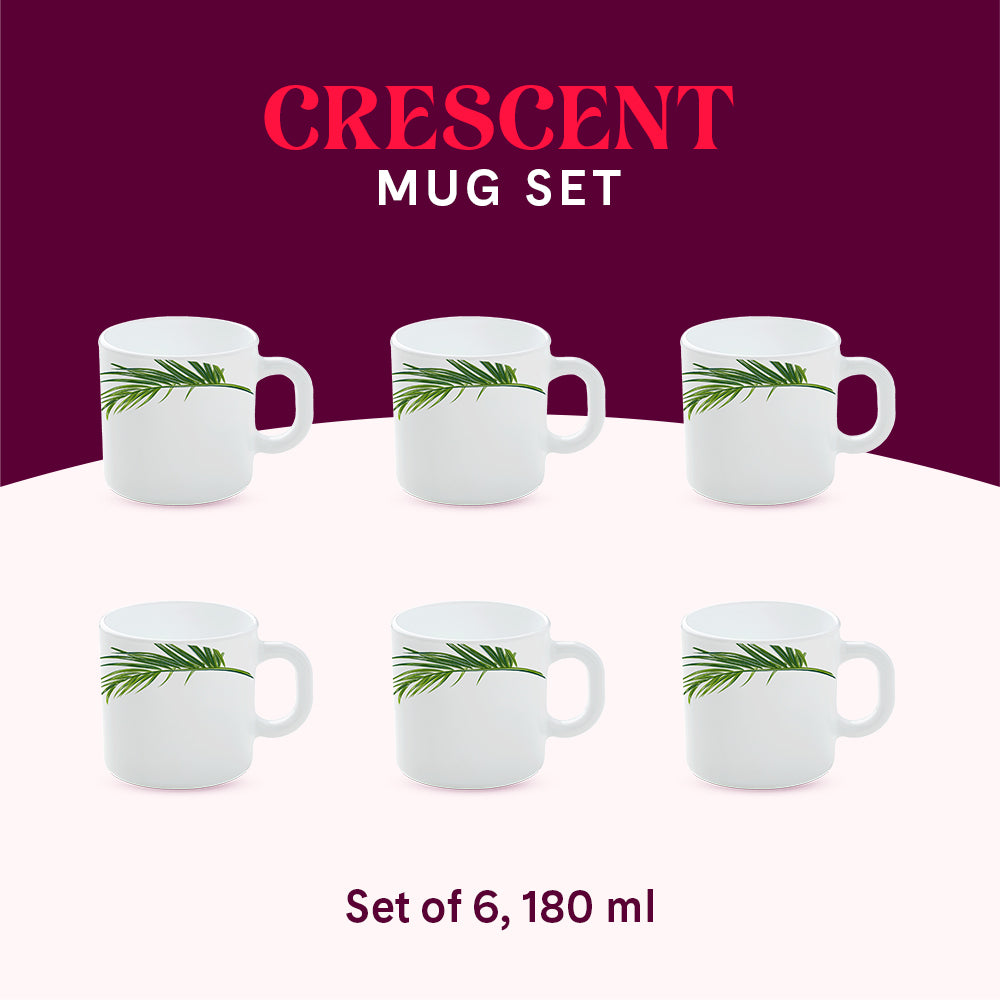 Crescent Mug Set 180 ml x 6
