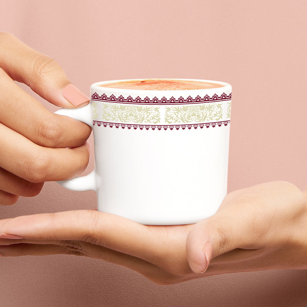 Larah by Borosil Elega Mug Set 180 ml x 6