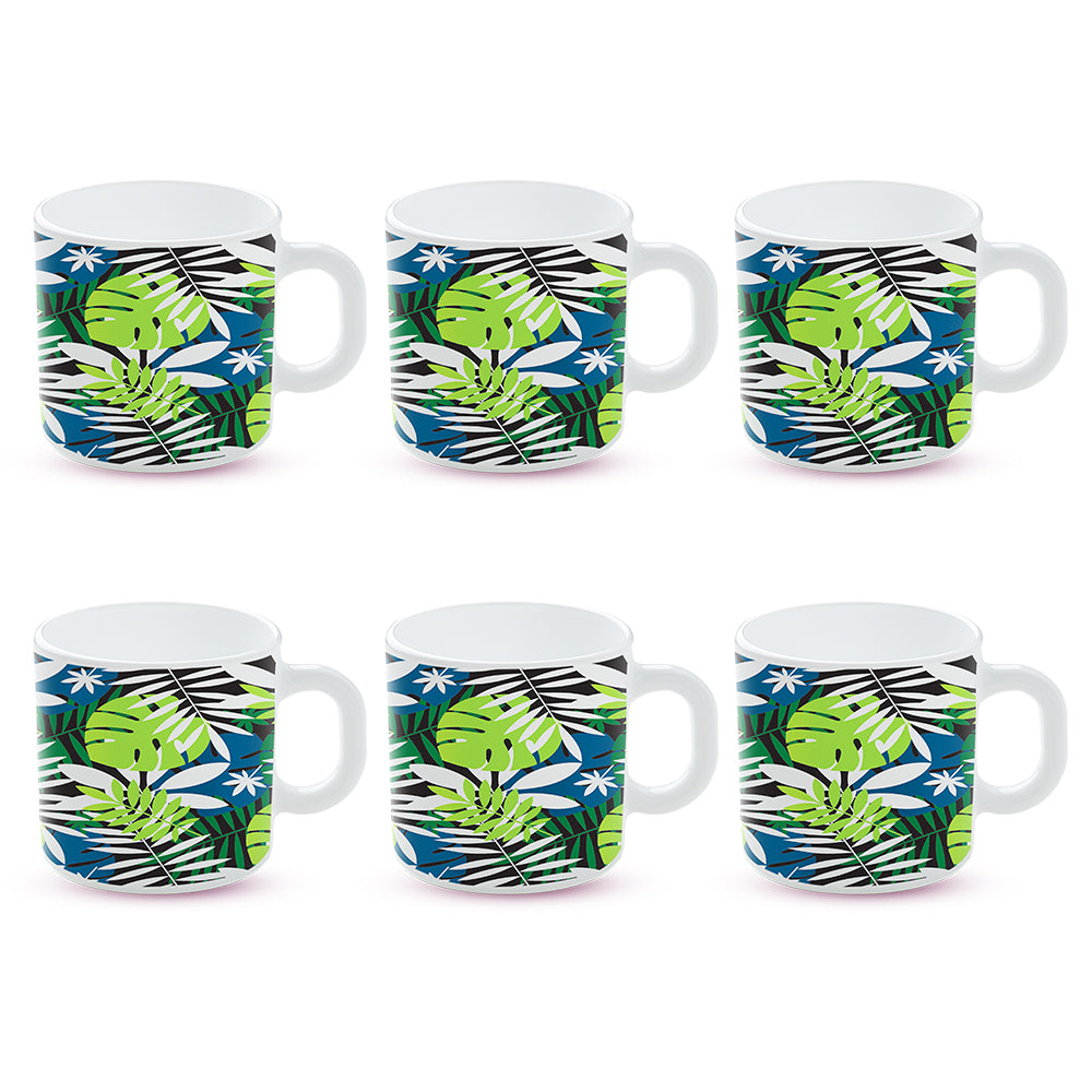 Larah by Borosil Forest Mug Set 180 ml x 6