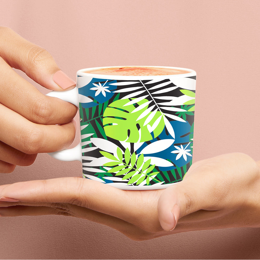 Larah by Borosil Forest Mug Set 180 ml x 6
