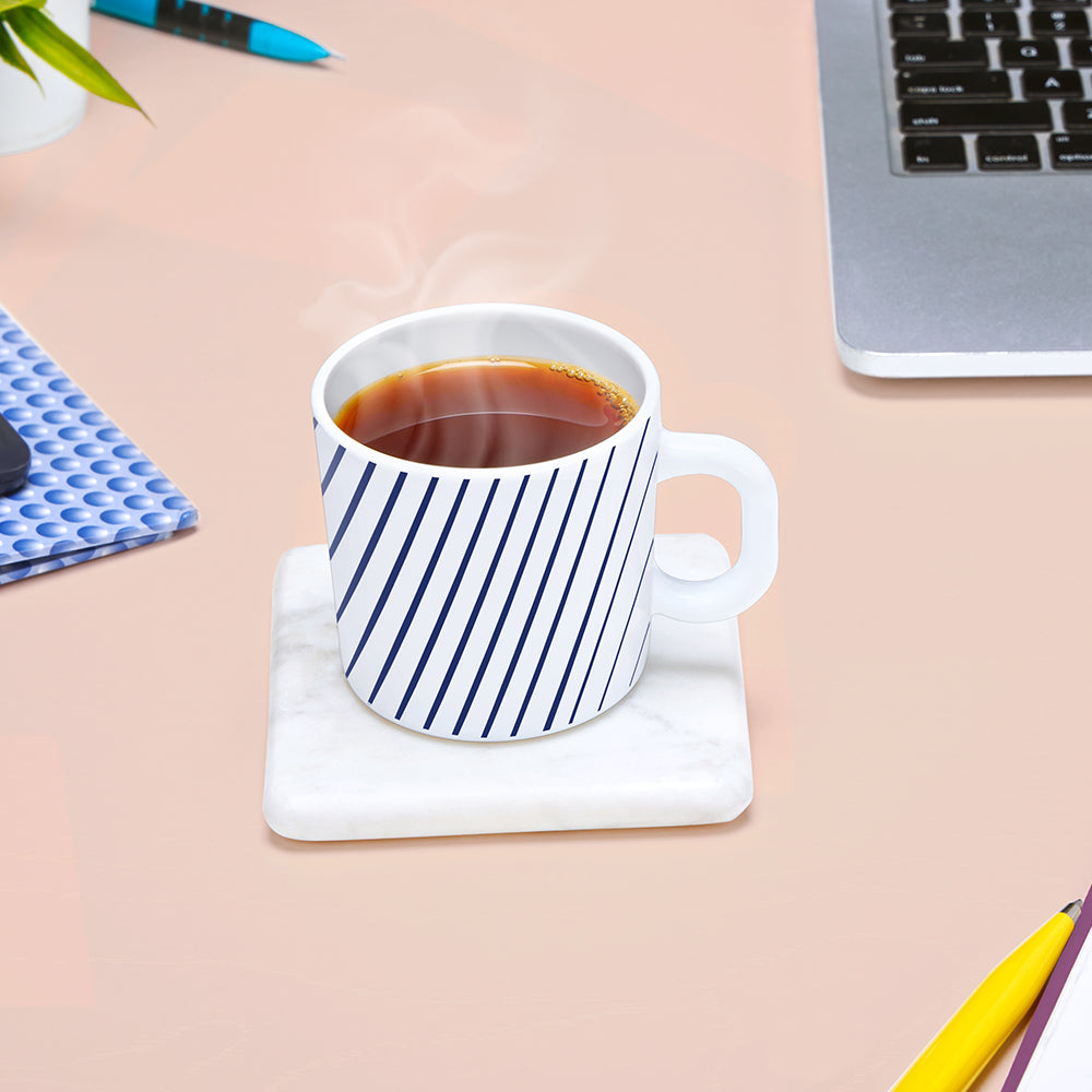 Larah by Borosil Indigo Ray Mug Set 180 ml x 6