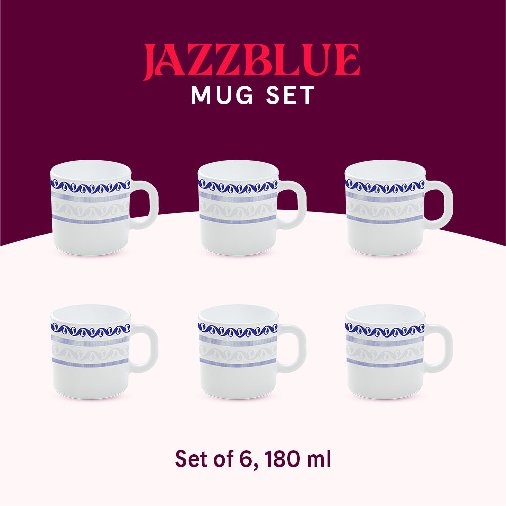 Jazzblue Mug Set 180 ml x 6 (Option 1)