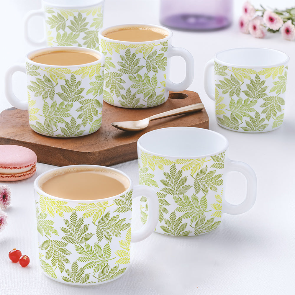 Larah by Borosil Maria Mug Set 180 ml x 6
