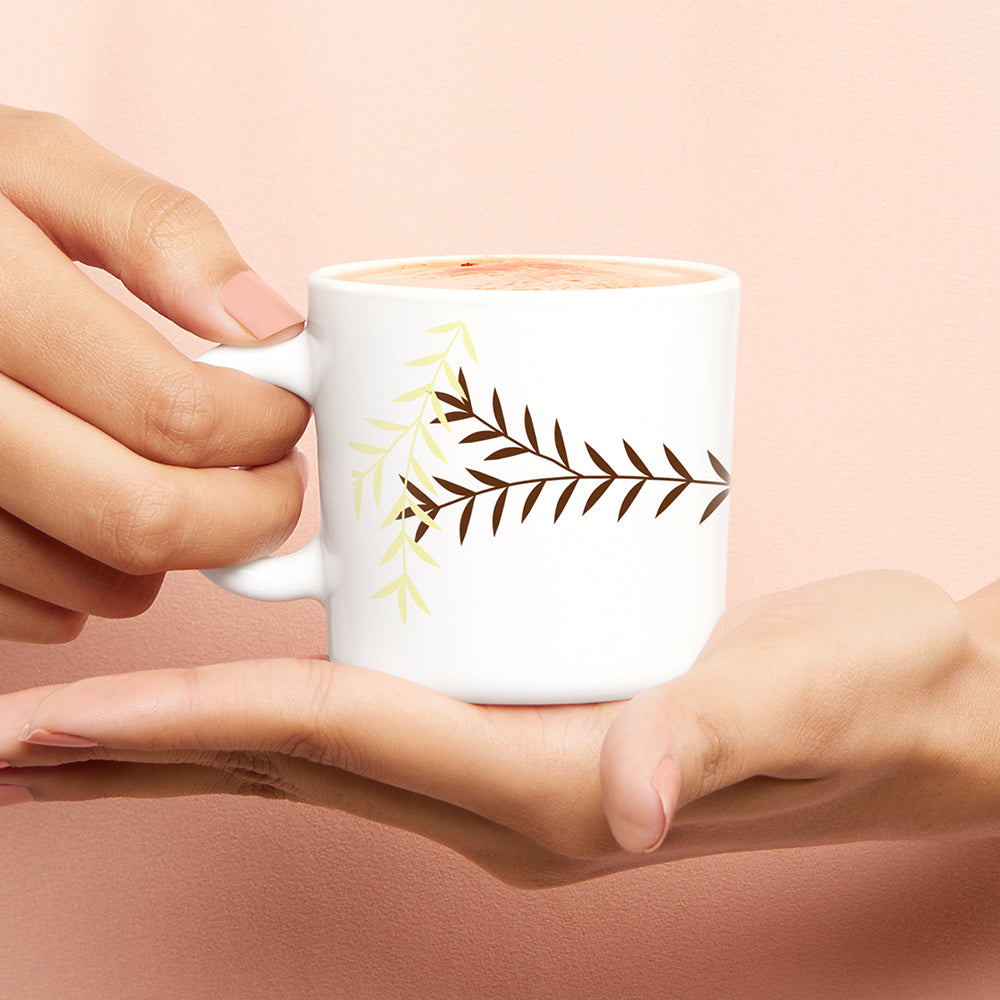 Larah by Borosil Oak Mug Set 180 ml x 6