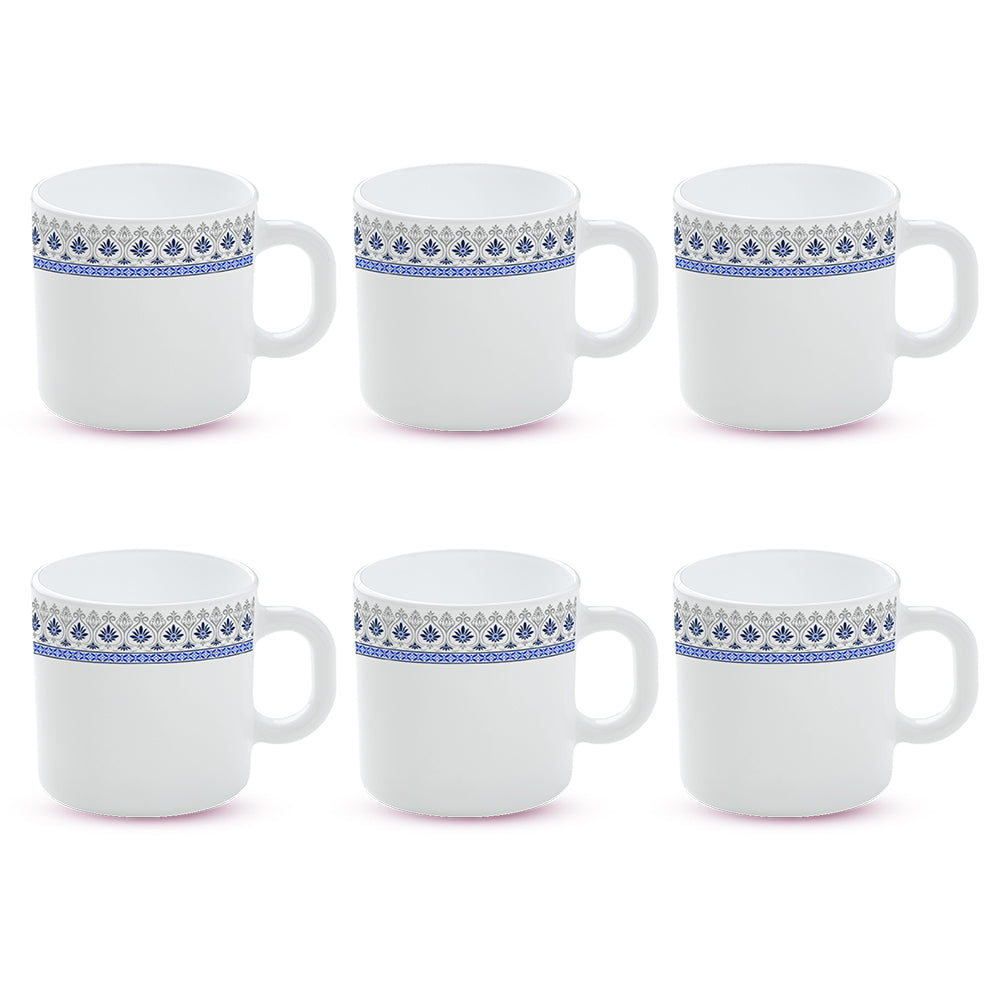 Larah by Borosil Ocean Mug Set 180 ml x 6
