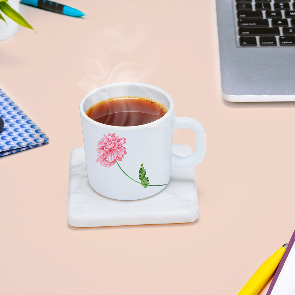 Larah by Borosil Red Mist Mug Set 180 ml x 6