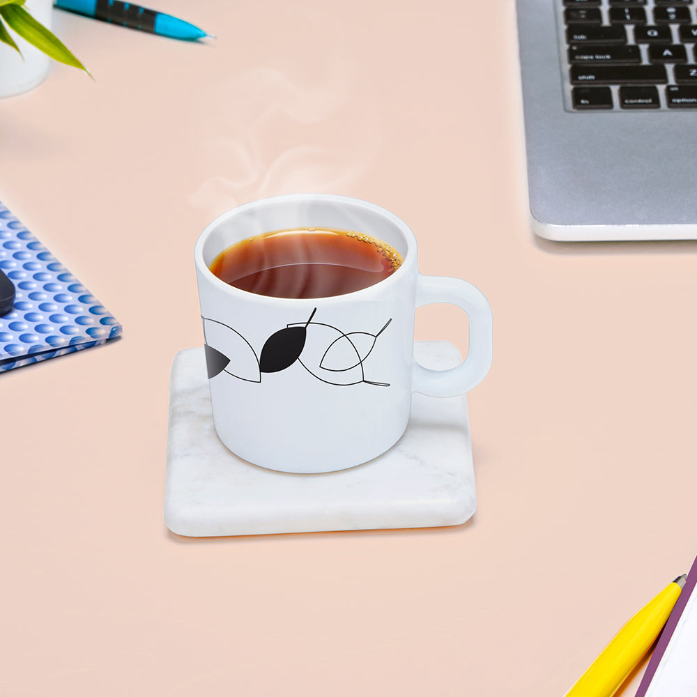Larah by Borosil Shadow Mug Set 180 ml x 6 (Option 1)