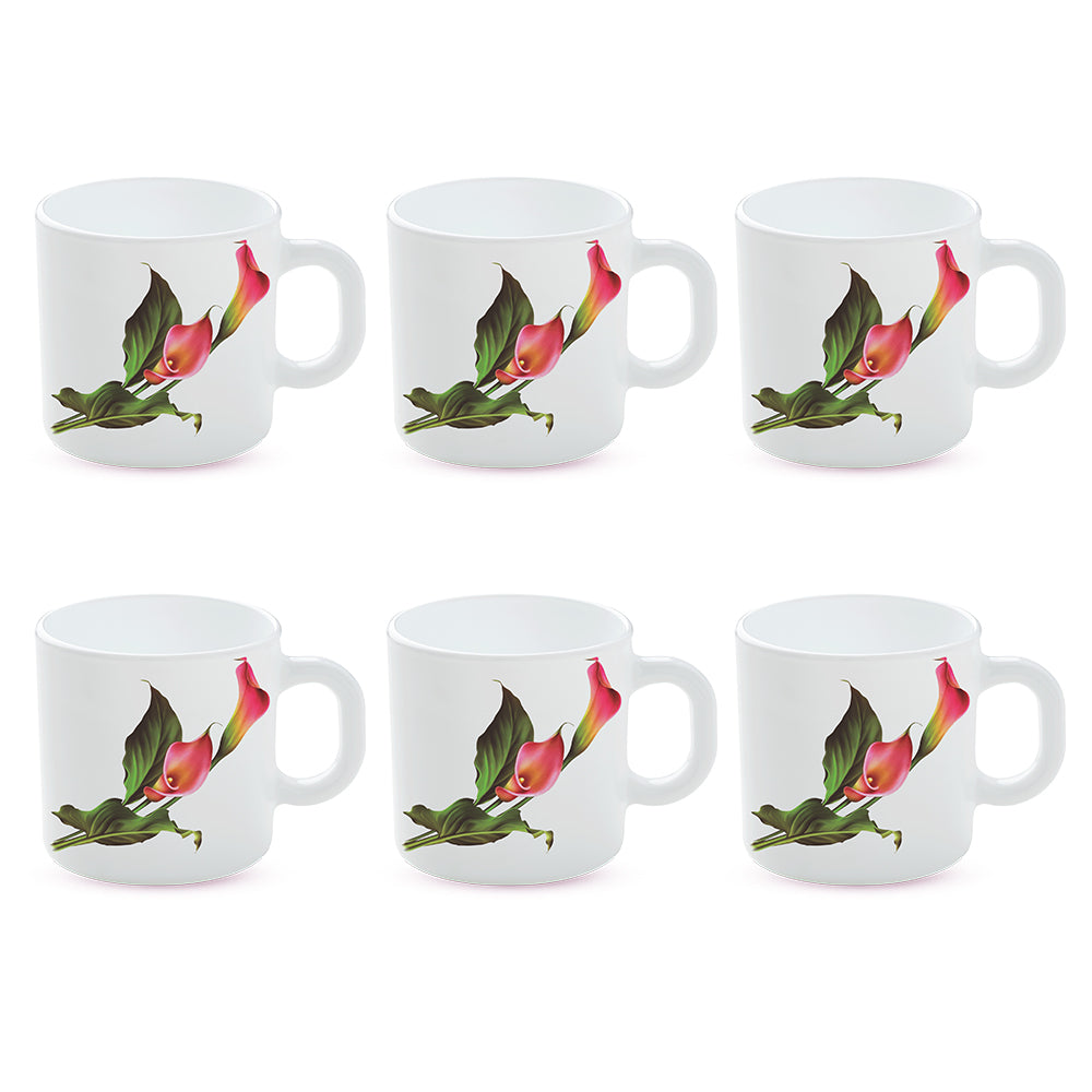 Larah by Borosil Stargazer Mug Set 180 ml x 6