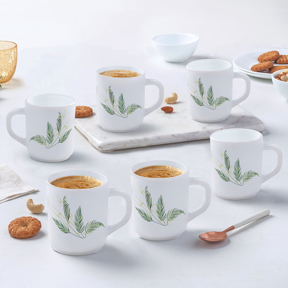 Larah by Borosil Breeze Mug Set 240 ml x 6
