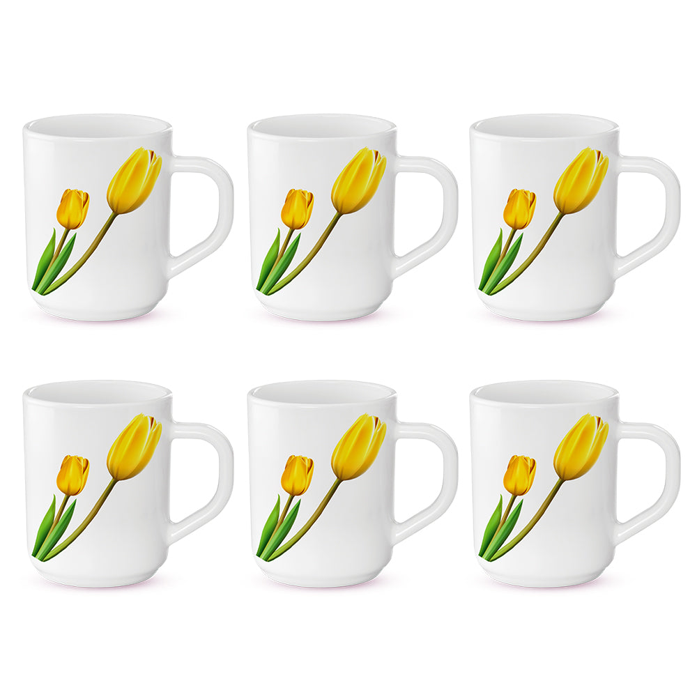 Larah by Borosil Lyana Mug Set 240 ml x 6