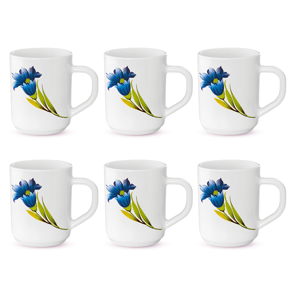Larah by Borosil Nina Mug Set 240 ml x 6