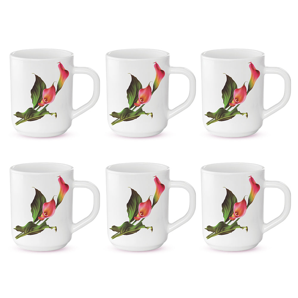 Larah by Borosil Stargazer Mug Set 240 ml x 6