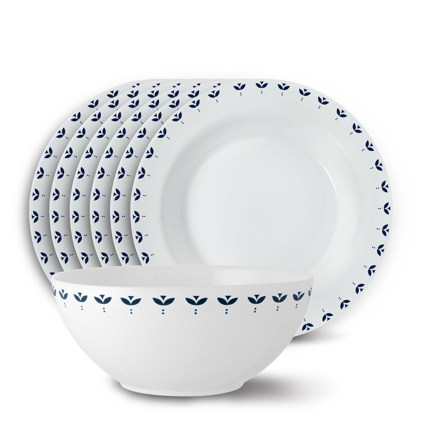 Larah by Borosil Fabula Snack Set 7 pc Set