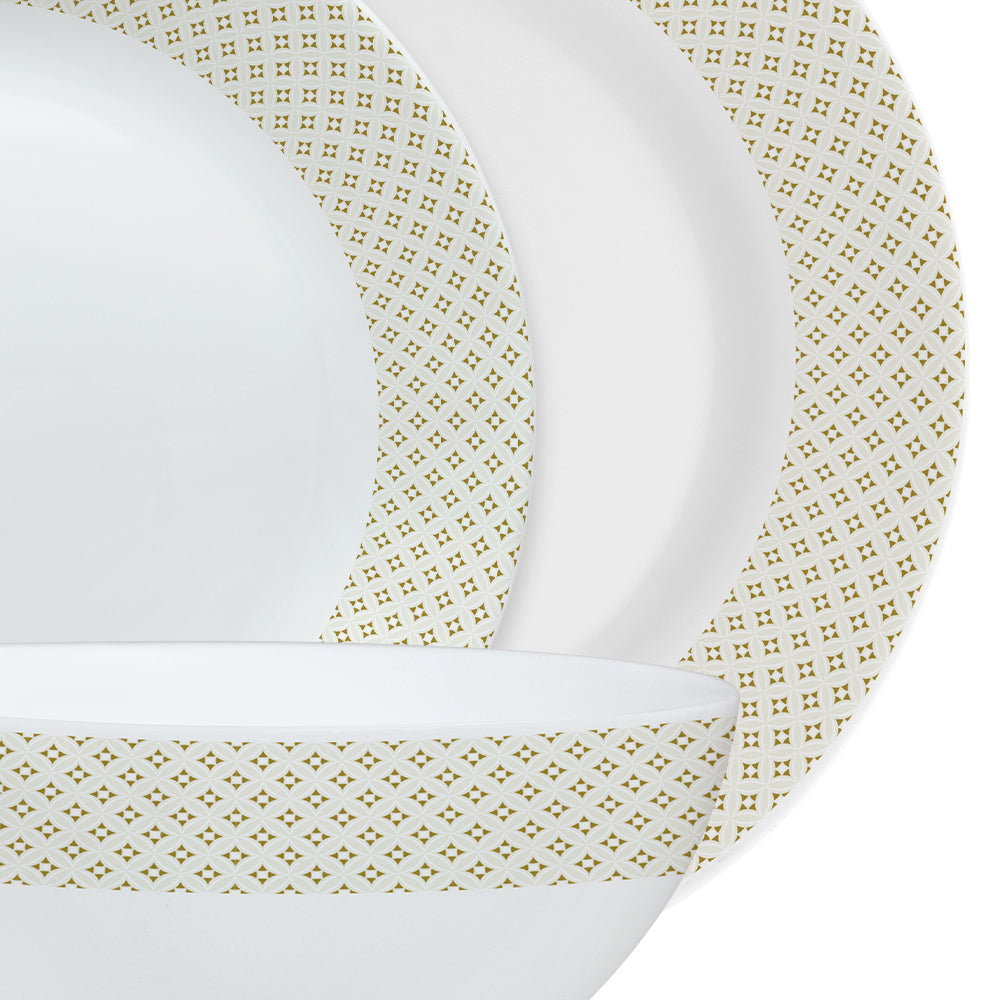 Larah by Borosil, Cara Dinner Set, 44 pc